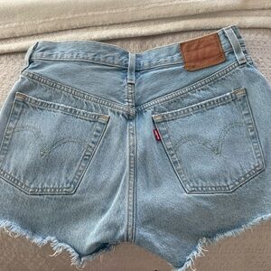 Levi's Women's Light Blue Denim Shorts